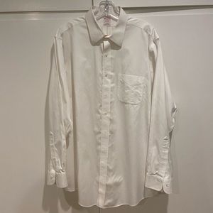 Brooks Brothers Men’s White Button Up Dress Shirt